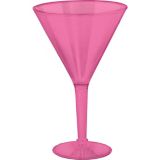 Jumbo Bright Pink Martini Glass