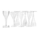 Clear Square Wine Goblet