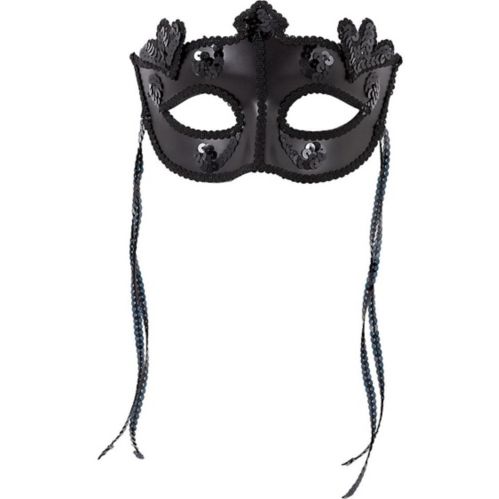 Black Sequin Masquerade Mask Product image