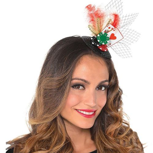 Clip-On Roll the Dice Casino Fascinator Hat Product image