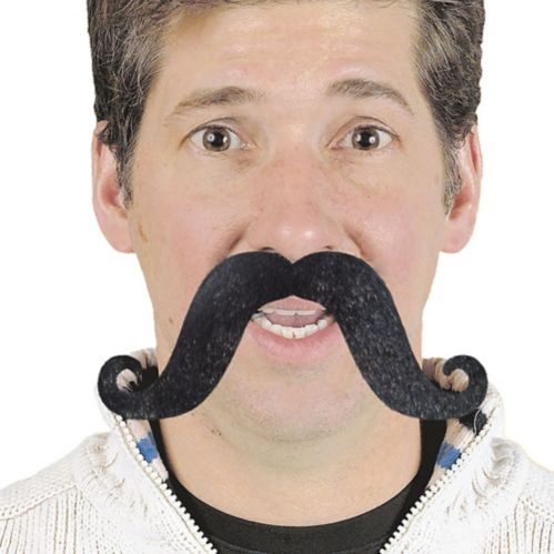 Long Black Handlebar Moustache Product image