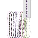 Multicolour Disco 70s Bead Necklaces, 10-pk | Amscannull