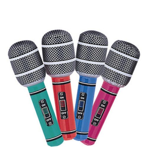Inflatable Microphones, 4-pk Product image