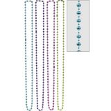 Multicolour Disco Ball Bead Necklaces, 4-pk