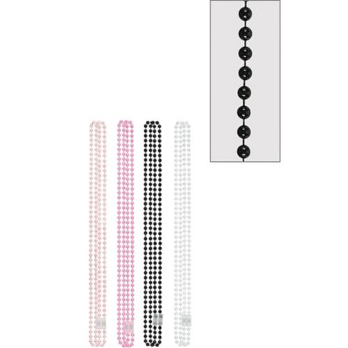 Colliers de perles roses et noires, paq. 10 Image de l’article