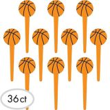 Basketball Party Picks, 36-pk | Amscannull