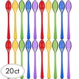Mini Rainbow Plastic Spoons, 20-pk