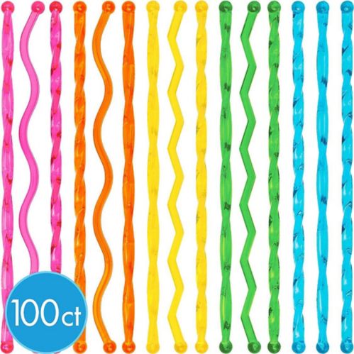 Neon Cocktail Stirrers, 100-pk Product image