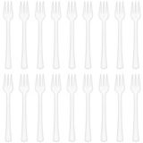 Mini White Plastic Forks, 40-pk | Amscannull