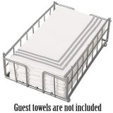 Silver Guest Towel Caddy