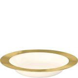 Cream Gold Border Premium Plastic Bowls, 10-pk