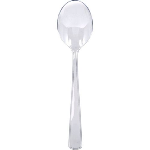 White Plastic Serving Forks & Spoons Product image