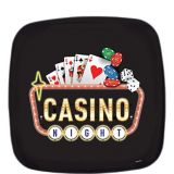 Roll the Dice Casino Square Platter | Amscannull