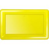 Yellow Plastic Rectangular Platter