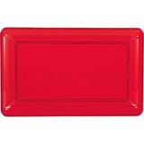 Red Rectangular Platter | Amscannull