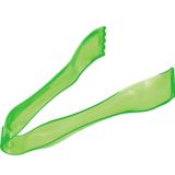 Lightweight Durable Plastic Mini Tongs, Kiwi Green | Amscannull