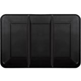 Plastic Rectangular Sectional Platter, Black | Amscannull