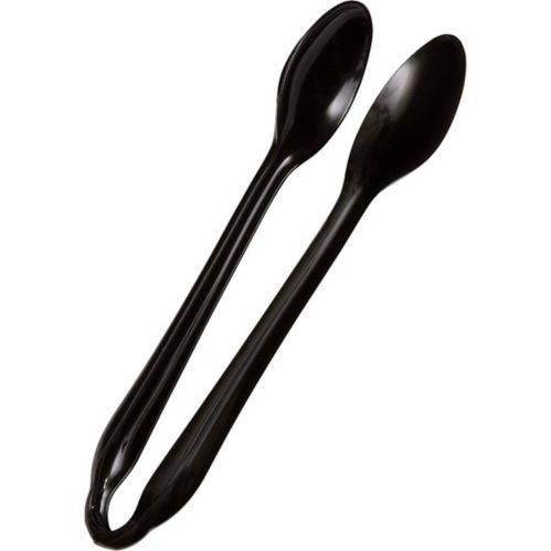 Plastic Spoon Tongs, Black Product image