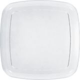 Clear Plastic Square Platter | Amscannull