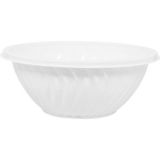 White Plastic Wavy Bowl