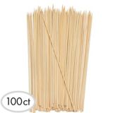 Bamboo Skewers, 8-in, 100-pk | Amscannull