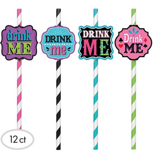 Mad Tea Party Paper Straws, 12-pk Product image