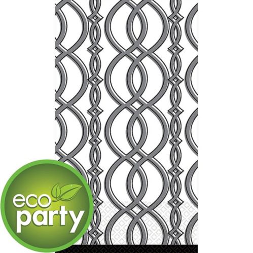 Grey Chain Elegant Eco Guest Towels, 16-pk Product image