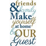 Friends & Family Typography Guest Towels, 16-pk | Amscannull