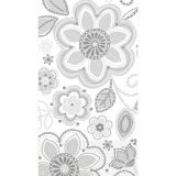 Silver Flower Embroidery Guest Towels, 16-pk | Amscannull