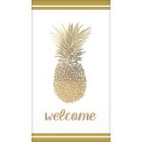 Gold Pineapple Premium Guest Towels, 16-pk