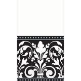 Formal Black and White Guest Towels, 16-pk