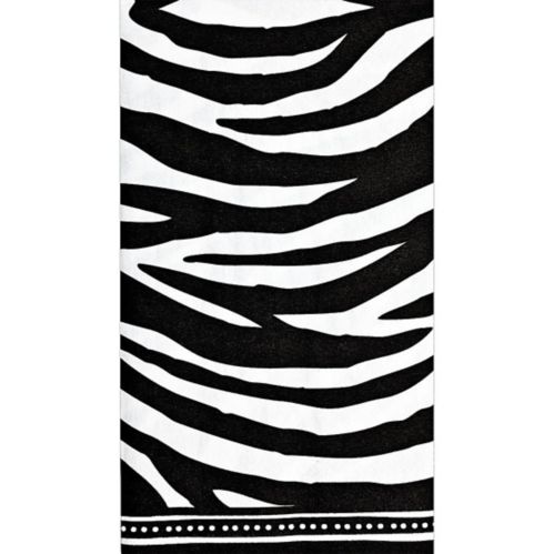 Black and White Zebra Print Guest Towels, 16-pk Product image