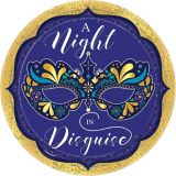 A Night in Disguise Masquerade Dinner Plates, 8-pk | Amscannull