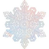 Iridescent Snowflake Vinyl Placemat
