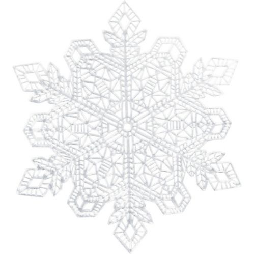 Metallic Silver Snowflake Vinyl Placemat Product image