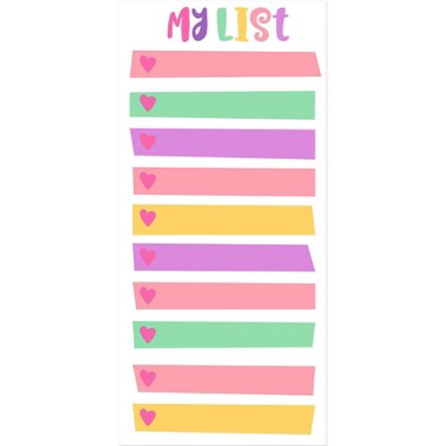 Pastel Hearts Magnet List Pad Product image