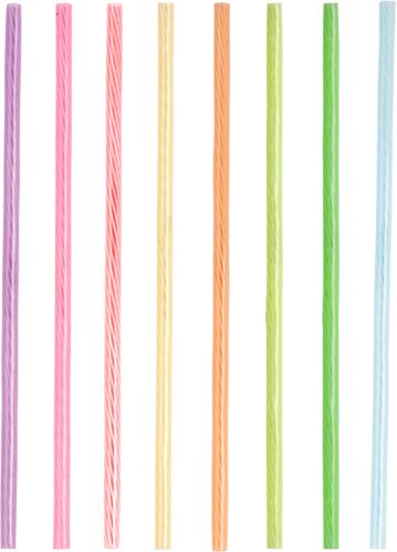 Rainbow Reusable Straws, 8-in, 24-pk Product image