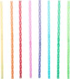 Tall Rainbow Reusable Straws, 24-pk