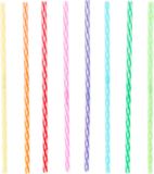 Tall Rainbow Reusable Straws, 24-pk