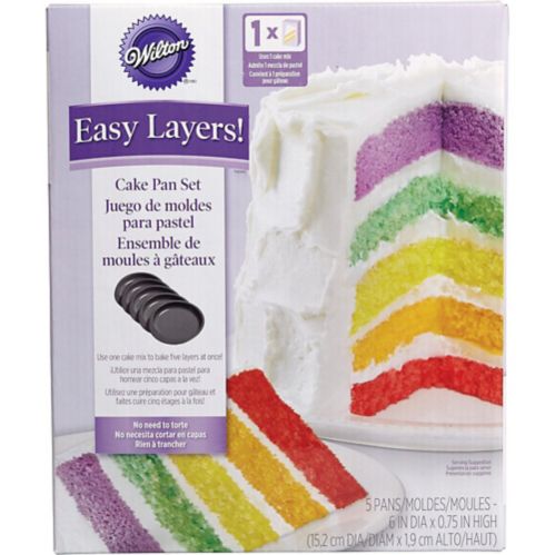 Wilton Easy Layer Pan Set, 6-in, 5-pc Product image