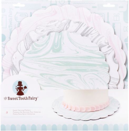 Sweet Tooth Fairy Marble Cake Boards, 3-pk Product image