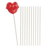 Lollipop Sticks, White, 8-in, 25-pk | Amscannull