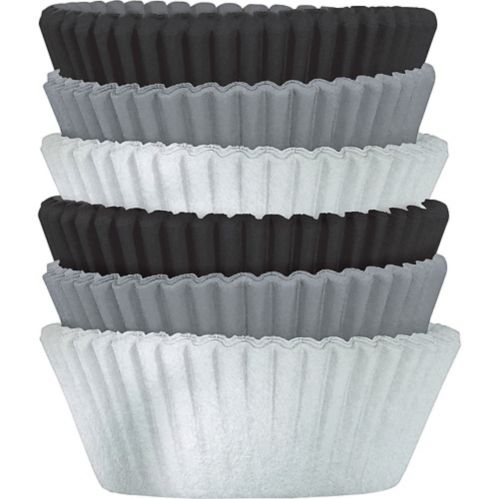Black & Silver Baking Cups, 150-ct Product image