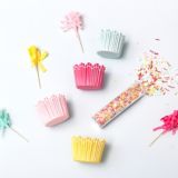 Ensemble de décorations pour 12 petits gâteaux Sweet Tooth Fairy, pompon