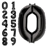 Black Number Balloon, 34-in