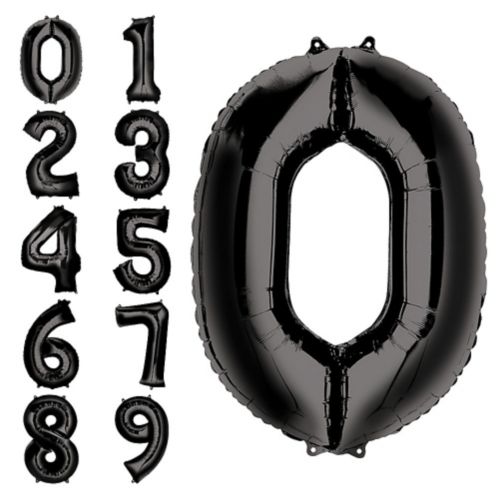 Black Number Balloon, 34-in Product image