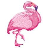 Foil Flamingo Foil Balloon for Summer/Luau Party, Helium Inflation Included, Pink, 35-in | Amscannull