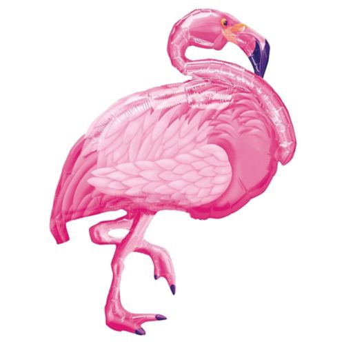 Foil Flamingo Foil Balloon for Summer/Luau Party, Helium Inflation Included, Pink, 35-in Product image