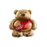 XOXO Teddy Bear Foil Balloon for Anniversary/Valentine's Day/Love, Helium Inflation Iincluded, 28-in | Amscannull