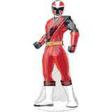 Ballons Ranger rouge, Power Rangers Ninja Steel, paq. 42 | Amscannull